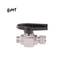 3 Way Ball Valves for Sale Stainless Steel EMT China Gas Pneumatic Bite Type Male Thread 1000 PSIG to 3000 PSIG -53~148 Degree